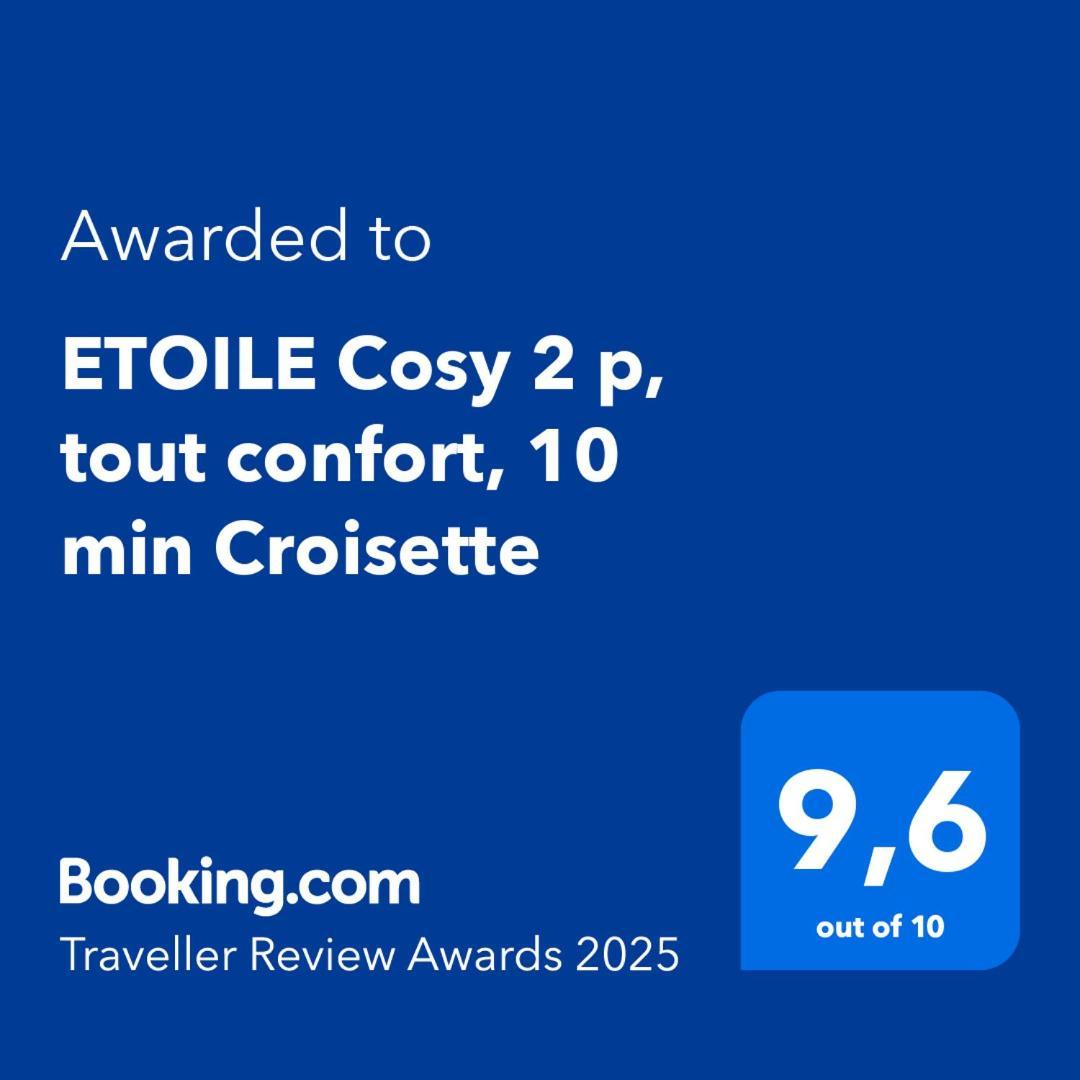 Etoile Cosy 2 P, Tout Confort, 10 Min Croisette คานส์ ภายนอก รูปภาพ